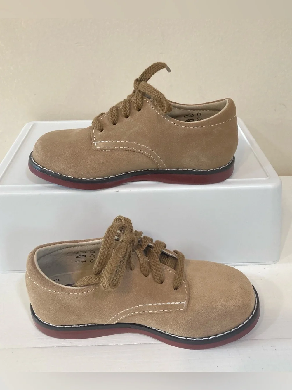 FootMates Bucky Lace Up Leather Oxford Dress Shoes Sz 8 Toddler Boys